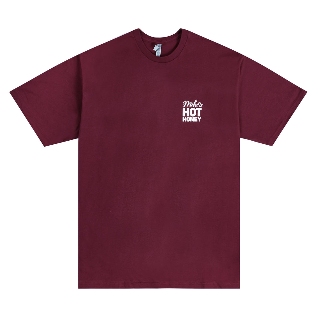 Mike's Hot Honey T-Shirt Heritage Logo Burgundy