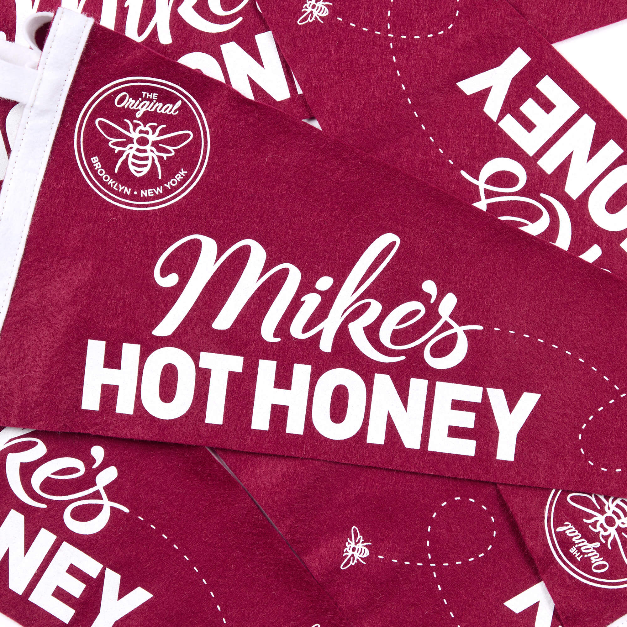 Mike's Hot Honey Burgundy Pennant